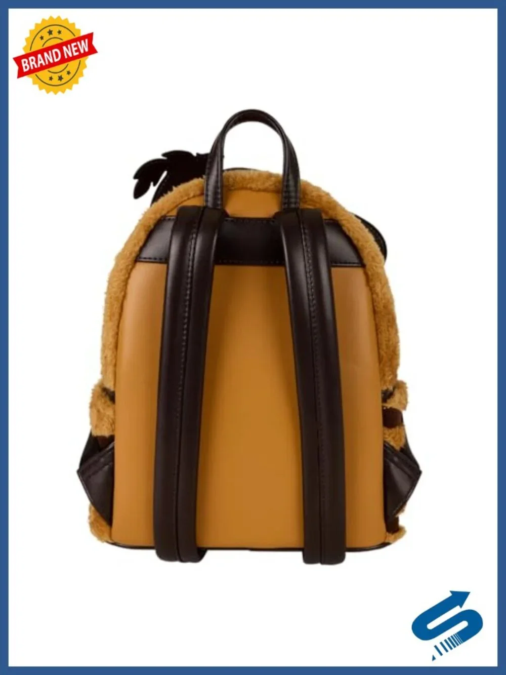 Faux Fur Puss in Boots Cosplay Mini Backpack with Adjustable Straps